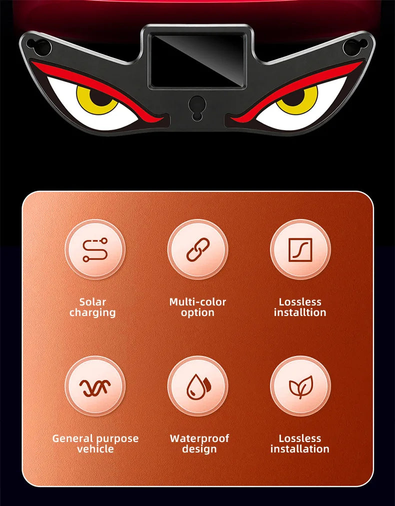 Solar Powered Car Eyes