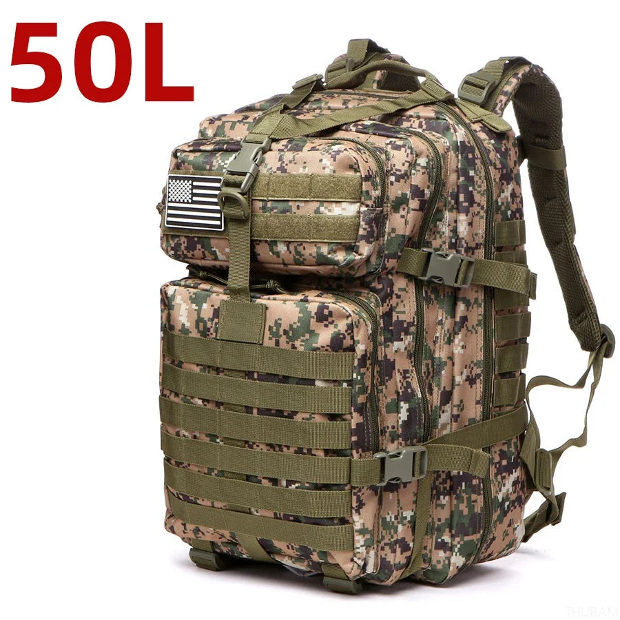 25L or 50L Waterproof Tactical Backpack