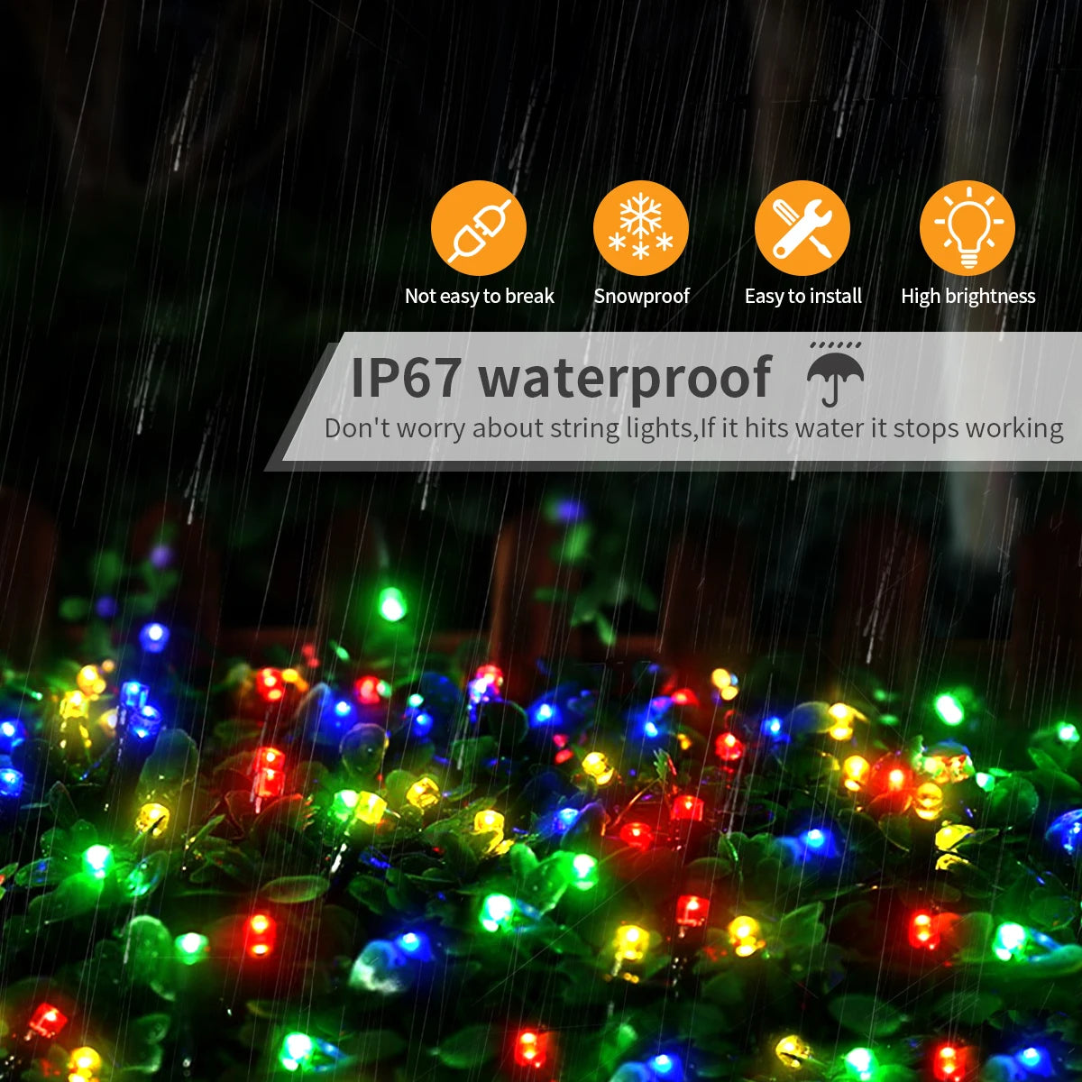 Christmas LED String Lights – Outdoor Waterproof Fairy Lights for Garden, Tree & Party Decoration (10M–100M)