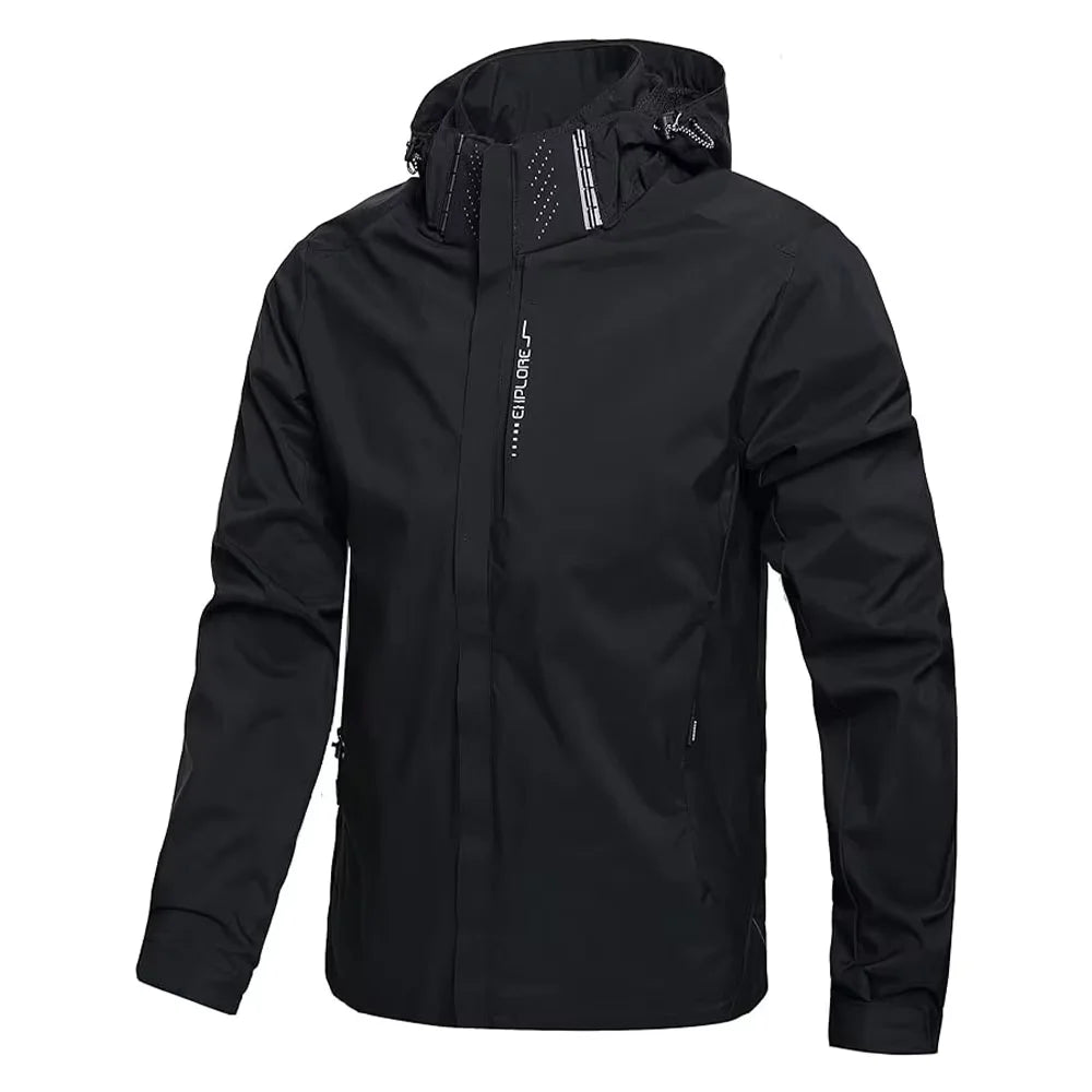 Men's Hooded Waterproof Rain Jacket