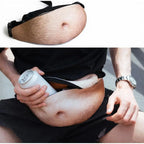 Beer Gut Fanny Pack – Novelty Hairy Belly Waist Bag