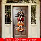Autumn Pumpkin Welcome Door Banner – Thanksgiving Indoor & Outdoor Décor
