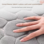 3D Cobblestone Embossed Bath Mat | Non-Slip, Absorbent & Machine Washable