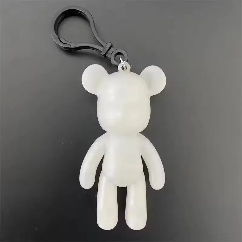 DIY Fluid Art Bear Sculpture – Handmade Resin Graffiti Bear Ornament