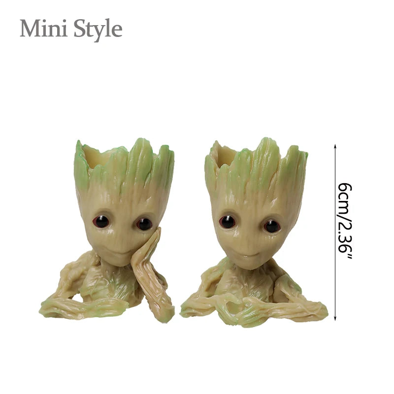 Groot Figurine Desktop Ornament | Cartoon Tree Man Miniature Decor