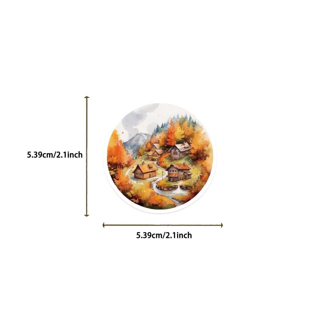 50-Piece Thanksgiving & Fall Sticker Set