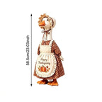 Thanksgiving Goose Outfit with Headband – 23-Inch Porch Décor
