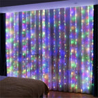 USB LED Curtain String Lights – 8 Modes for Holiday, Party & Room Décor