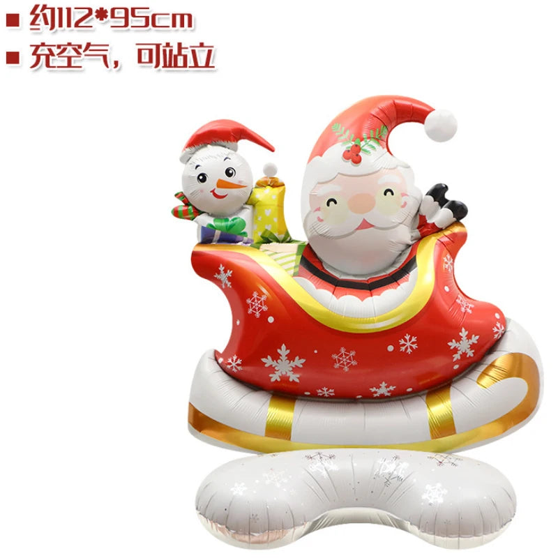 Giant Christmas Foil Balloons – Santa, Tree, Elk, Penguin & More Holiday Character Balloons