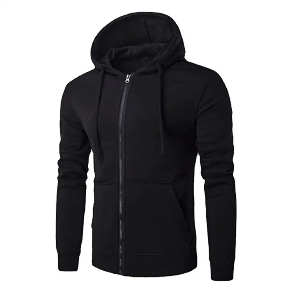 Men's Zip-Up Hoodie Sweatshirt – Slim Fit Casual Jacket