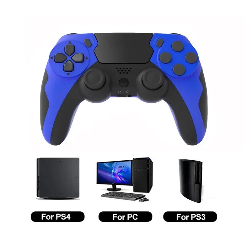 GAMINJA P48 Wireless Gamepad | Six-Axis Gyroscope Controller for PS4, PS3 & PC
