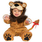 Baby Lion Costume – Furry Plush Jumpsuit for Boys & Girls