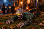 Electronic Crawling Zombie with LED Eyes – Halloween Haunted House Prop
