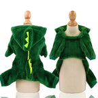 Dinosaur Halloween Costume for Cats & Small Dogs – Fleece Hoodie Sweater