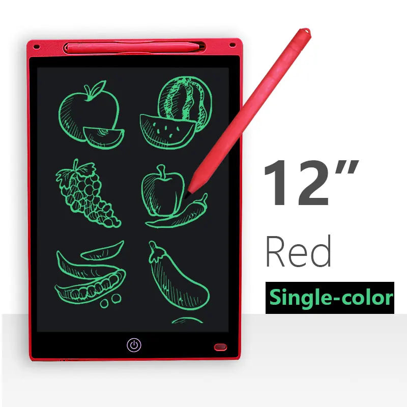 Kids LCD Writing & Drawing Tablet – 8" & 12" Colorful Screen
