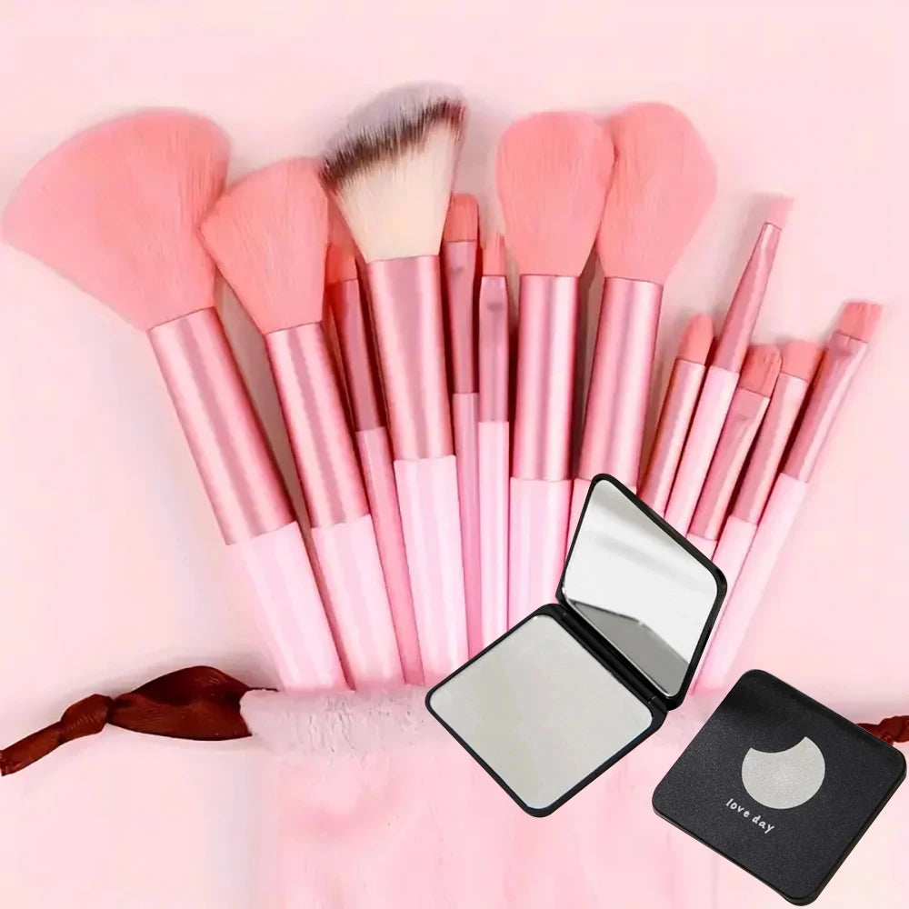 Makeup Brush & Beauty Sponge Set – Multiple Sizes & Colors