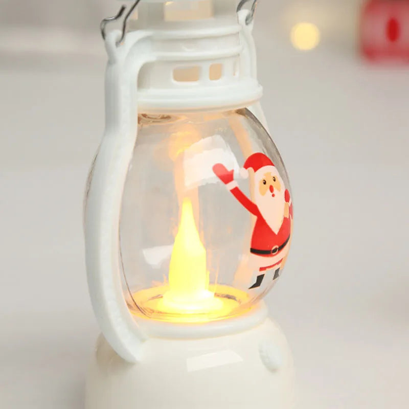 Portable LED Christmas Lantern – Santa, Snowman & Holiday Character Lights