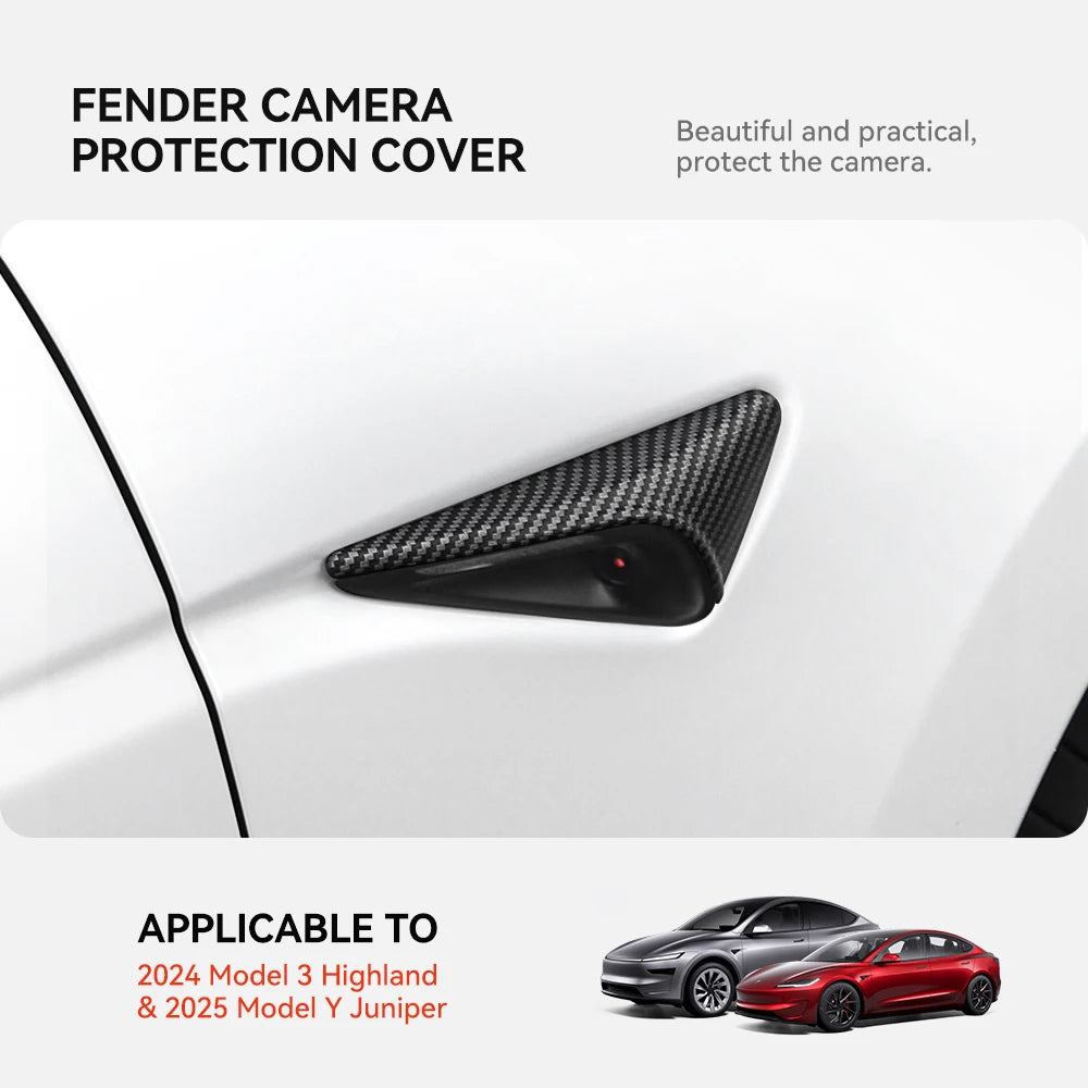 Side Turn Signal Camera Trim Cover for Tesla Model 3 Highland & Model Y Juniper