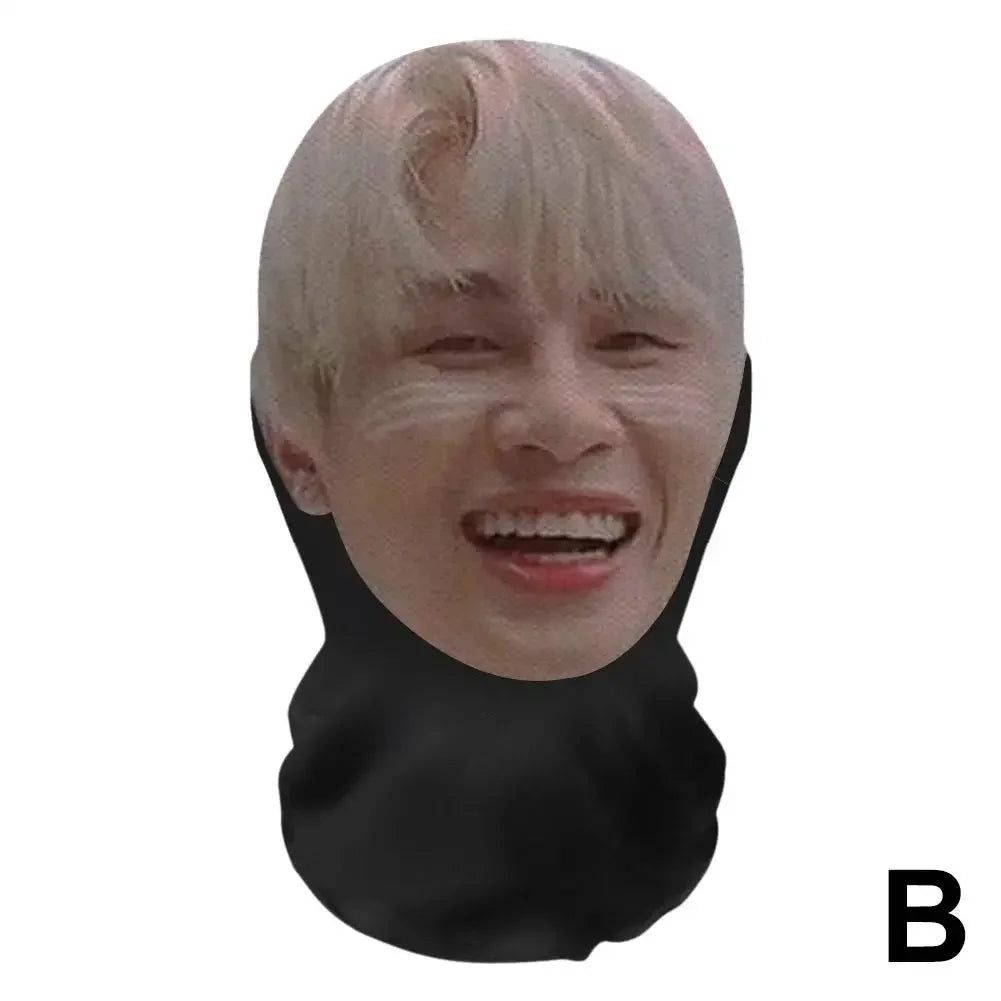 3D Full Face Mask | Funny Printed Halloween Cosplay Head Scarf