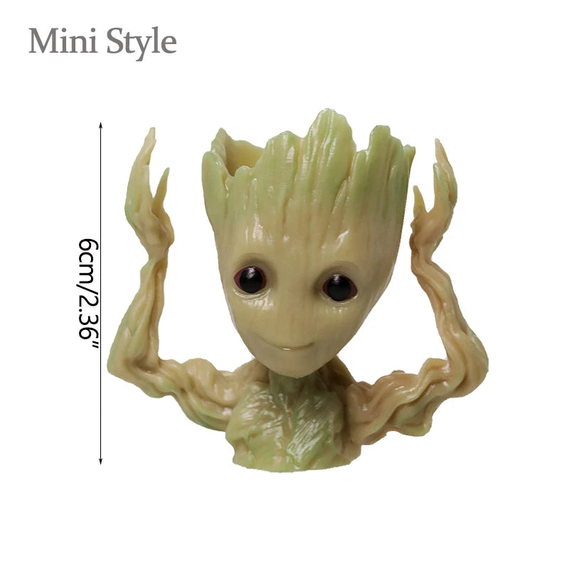 Groot Figurine Desktop Ornament | Cartoon Tree Man Miniature Decor