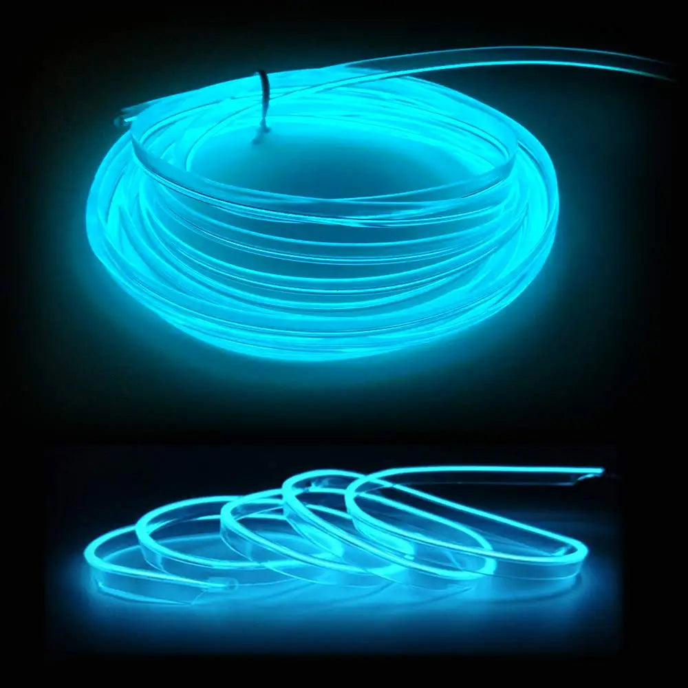 5M Neon LED Car Interior Strip Lights – Flexible Ambient USB Atmosphere Diode