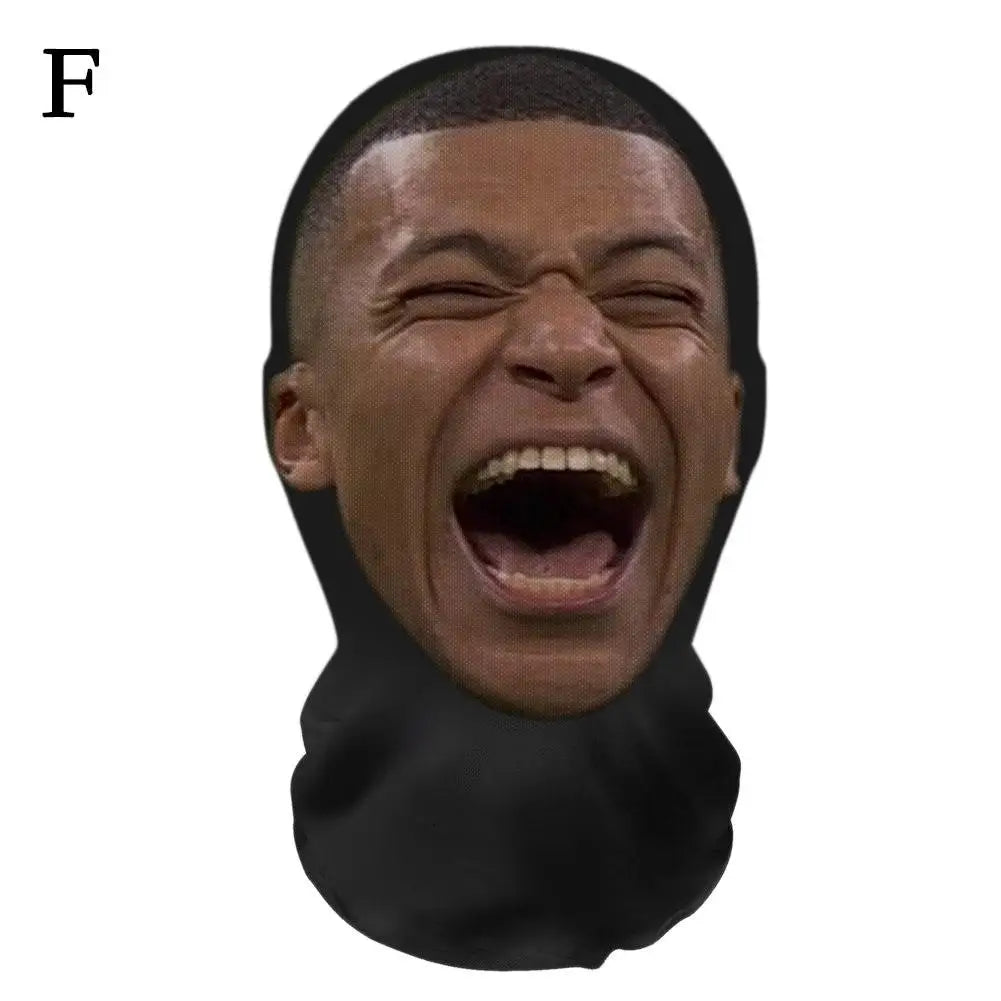 3D Full Face Mask | Funny Printed Halloween Cosplay Head Scarf