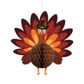Thanksgiving Turkey Honeycomb Ball Hanging Pendants – Fall Harvest Décor