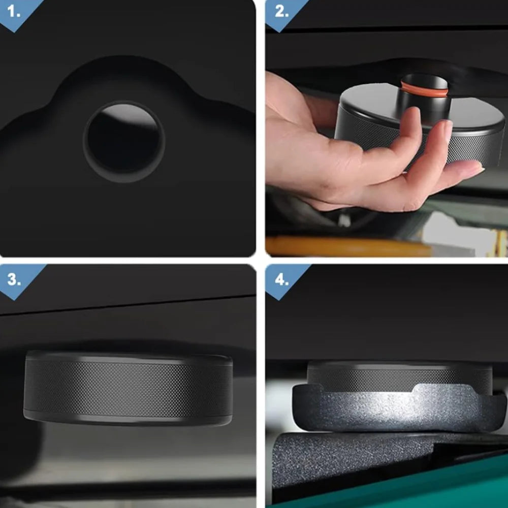 Tesla Rubber Lift Pucks & Jack Pad Adapter for Model 3, Y, S & X