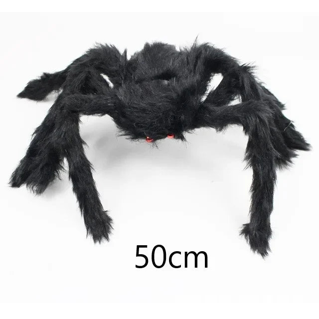 Halloween Giant Spider & Cobweb Decoration Set — Indoor & Outdoor Party Decor