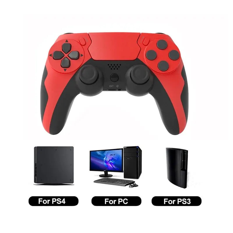 GAMINJA P48 Wireless Gamepad | Six-Axis Gyroscope Controller for PS4, PS3 & PC