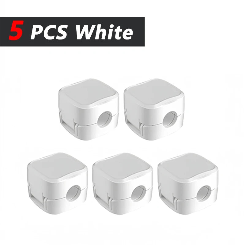 Adhesive Cable Clips – Under-Desk Cord Management Organizer
