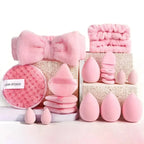 Makeup Brush & Beauty Sponge Set – Multiple Sizes & Colors