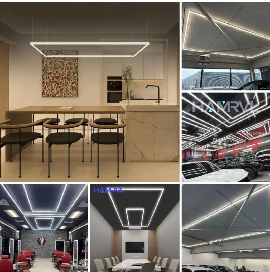 Dimmable Hexagon LED Ceiling Lights – RGB & Multi-Color, Garage/Gym/Gaming