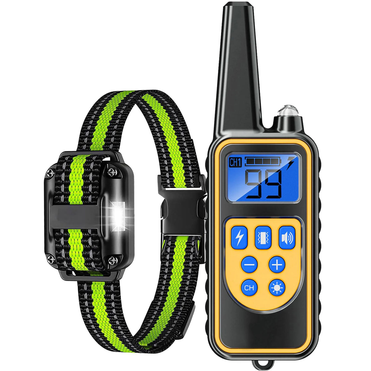 Remote Dog Training Collar – Waterproof, Rechargeable, 875-Yard Range
