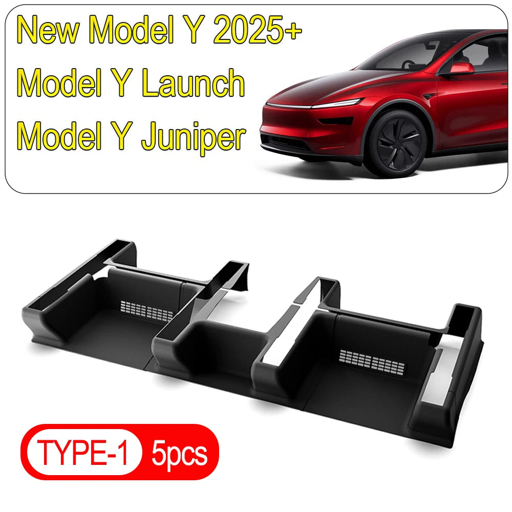 Underseat Seat Track Cover & Rail Guard for Tesla Model Y Juniper 2025–2026