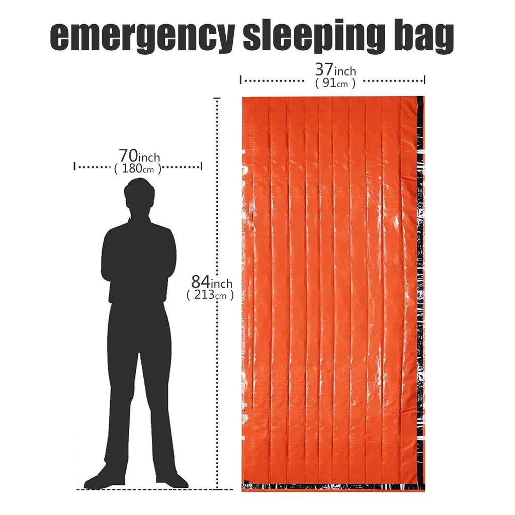 Emergency Survival Sleeping Bag – Waterproof Mylar Thermal Sack for Camping & Rescue