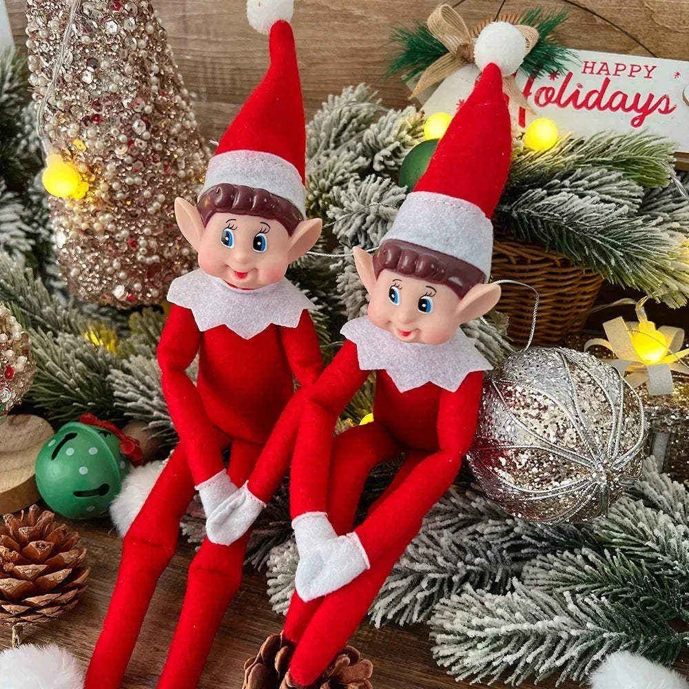 Christmas Elf Plush Doll – Festive Holiday Decoration & Ornament