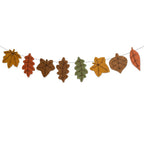 Thanksgiving Maple Leaf Felt Banner – Fall Harvest & Halloween Décor
