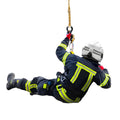 Firefighter Christmas Ornament – Double-Sided Acrylic Fireman Hanging Decoration