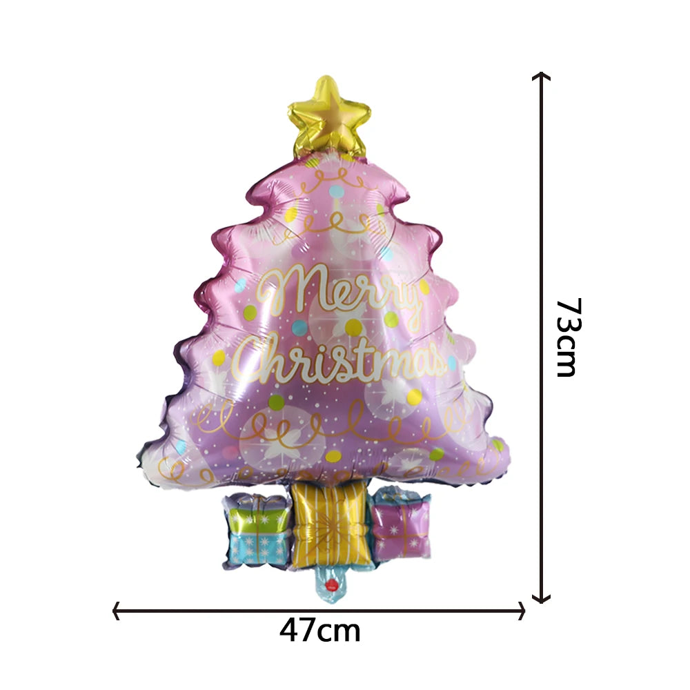 Giant Christmas Foil Balloons – Santa, Tree, Elk, Penguin & More Holiday Character Balloons