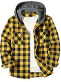 Men's Casual Hooded Shirt – Long Sleeve Loose Fit, S–XXXL