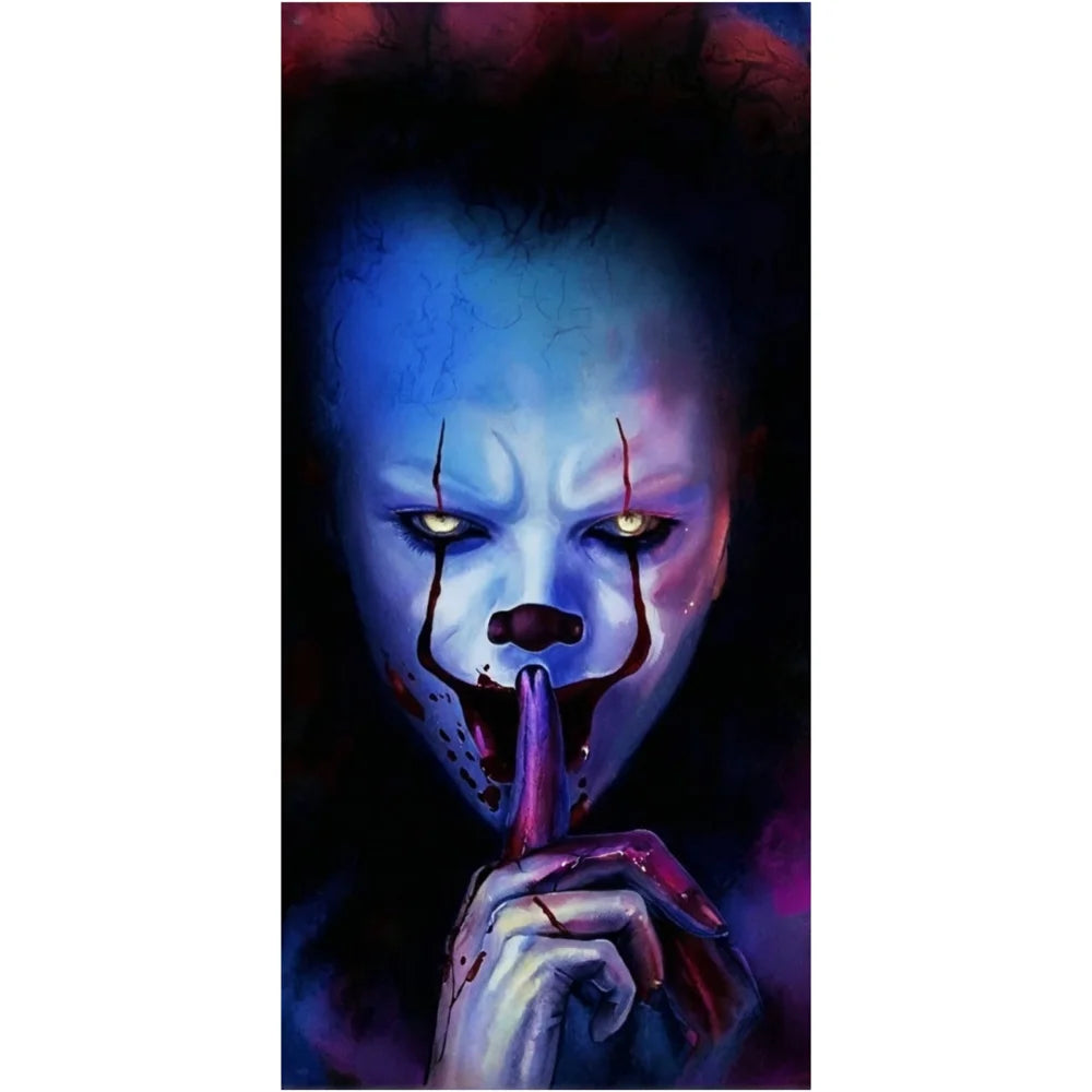 Halloween Door Cover Backdrop — Horror Movie Character Banner 185x90cm