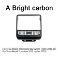 Rear Screen Cover & Back Air Vent Trim for Tesla Model Y Juniper & Model 3 Highland (2024–2026)