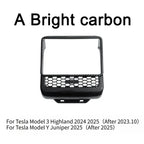 Rear Screen Cover & Back Air Vent Trim for Tesla Model Y Juniper & Model 3 Highland (2024–2026)