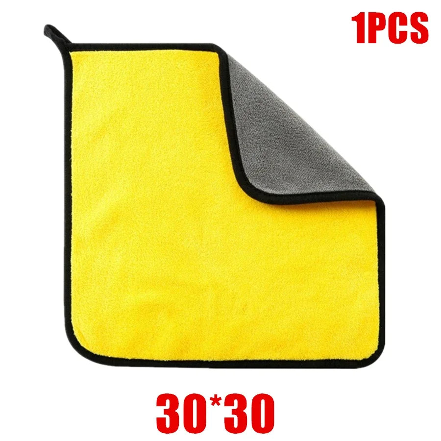 Premium Microfiber Car Drying Towel – Thick Double-Layer Wash Cloth