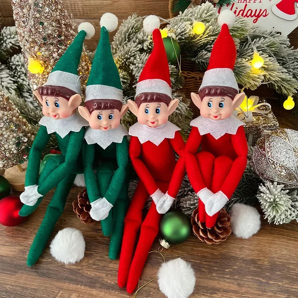 Christmas Elf Plush Doll – Festive Holiday Decoration & Ornament