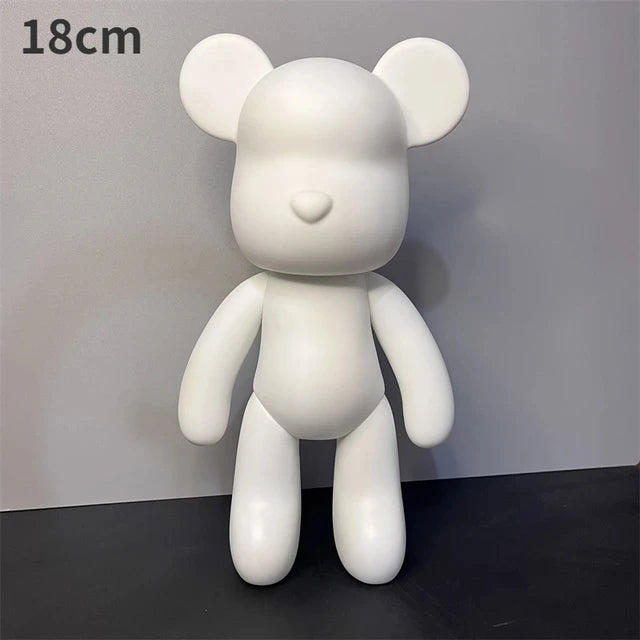 DIY Fluid Art Bear Sculpture – Handmade Resin Graffiti Bear Ornament