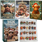2026 Highland Cow Advent Calendar – 24-Day Christmas Countdown