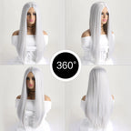 26-Inch Long Straight Colored Wig — Synthetic Fashion Wig for Cosplay, Halloween & Daily Wear