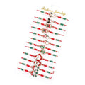 Christmas Beaded Bracelet Set – Santa, Elk & Bell Charm Bracelets for Women & Girls
